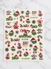 3d Grinch Themed Christmas Nail Art Stickers
