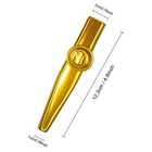 Fartime 2pcs-wooden Train Whistle And Gold Kazoo For Music Instrument 