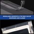 Clear Poly Bags With Suffocation Warning Permanent Adhesive Shirt Apparel 1 5mil