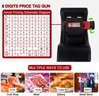 Mx-5500 8 Digits Price Tag Gun With 5000 Sticker Labels And 3 Ink Refill  Label