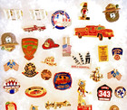 Huge Lot Of Obsolete Ny Fire Dept Patches  Pins  And Collectibles  Fireman Chief