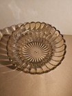 Vintage Thick Scalloped Bubble Glass Ceiling Light Shade Clear Lt Amber Art Deco