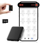 Magnetic Voice Activated Recorder  64gb 6000h  Recording Device   Black 64 0 Gb