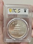 1991 China Silver Panda 10 Yuan Small Date Pcgs Ms69