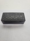 Vintage Kashmiri Lacquer Trinket Snuff Box Brass Inlay Handcrafted India