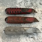 3 Vintage Utility Knife Cast Iron Defiance   Stanley No  1299   Aluminum No  299