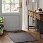 2 5 x3 8  Washable Herringbone Accent Rug Gray - Threshold 