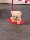 Vintage  Avon Ornament Teddy Bear Collection I Love You Valentine Mailbox
