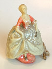 Vintage 1920 s Celluloid Figural Tape Measure Victorian Crinoline Lady Germany