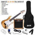 Lyxpro 36    Electric Guitar   Electric Guitar Accessories And Bag  Natural