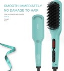 Ionic Hair Straightener Brush  Adjustable 30s Fast Mch Ceramic Heating Hair Stra