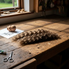 Mohair For Reborn Doll  Rooting  Loutrais Mohair Premium - 10 Grams Brown Duo