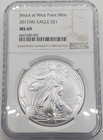 2017 w  American Silver Eagle Ngc Ms69