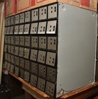 Vintage Bank Safety Deposit Box Iron Steel Industrial Vault 48 X 24 X 33 Inches 