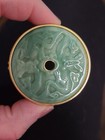 Estee Lauder Jade Carver s Necklace Solid Perfume Compact Box 1981 Pendant
