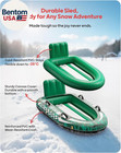 2-person Inflatable Snow Sled With Premium Canvas Cover  Heavy Duty Sled With Ba