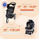 Stroller Jogger Travel System Ez Flex Loc Infant Car Seat Millenium White Baby