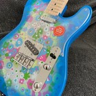 Blue Paisley Flower Electric Guitar  Maple Fretboard Ss Pickup Free Shipping