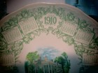 Antique 1910 Calendar Plate - Washington s Old Home At Mt  Vernon