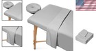 3-piece Microfiber Massage Table Sheet Set - Light Gray