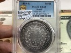 Brazil 1819 B 960 Reis Struck Over Colonial 8 Real Pcgs Xf45 Mald 443 07