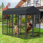 Heavy Duty Dog Crate Strong Metal Cage House Shape Xxl Pet Kennel Crate Playpen