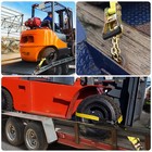 4 Axle Straps Car Trailer Hauler Ratchet Tie Down Strap Towing Tire Straps Tow