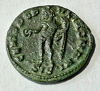 Ancient Roman Empire Coin Rare Constantius I  305-306 Ad  Bronze Ae Genius
