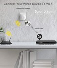 Brostrend Ac1200 Wifi To Ethernet Adapter 1200mbps Dual Band Universal Wirele   