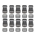1 Inch 2 5cm 11 Yards Nylon Webbing Strap W 10 Set Plastic Buckles Side Release