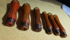 Six  6  Vintage Disston  stronghold  Usa Wood File Handles No  1  2   3 Nos New