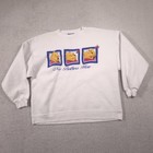 Vintage Pooh Sweatshirt Mens Xl White No Bothers Here Pooh Graphic 90s
