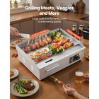 22  Commercial Electric Griddle Countertop Flat Top Grill W  Flat Grill Surface