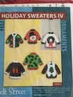 Herrschners Felt Street Ugly Christmas Sweaters Felt Ornament Kit  4 Set Of 6