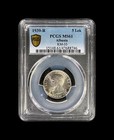 Albania  1939  5 Lek  Silver - Pcgs Ms61 - Vittorio Emanuele Iii  Eagle