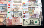 100 Pcs World Banknotes 50 Countries Foreign Paper Money Unc English Flags Gift