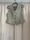 Topshop Women Blend Vest  Size 8 Gray
