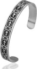 Russian Orthodox Cross Bracelet For Men Jesus Christ Cuff Bangle Amulet Stain   
