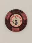 Silver Slipper  lv    5 Casino Chip  Used  Good Condition