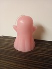 Pink Ghost Candle Figurine Unburned Unique Color Decor