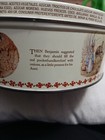 Vintage Beatrix Potter Peter Rabbit Cookie Tin Denmark Metal Box Container 