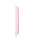 Box Of Clear Dixie 10 25    Plastic Straw Jumbo Red 500 Pcs In Case