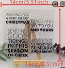 Brand New Clear Cling Stamps Christmas Wishes Sentiments 