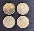 Lot Of 4 Canadian Silver Dollars