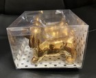 Set Of 3-dachshund Metallic Gold      Ornaments Wiener Dogs Christmas New Holidays