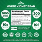 White Kidney Bean Extract 200 Vegan Caps Weight Management 1800 Mg Per Serving
