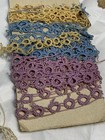 Vintage Tatting Crochet Lace Trim Edging Cotton Scraps Dolls Crafts Grandmama