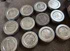 Lot Of 12 Vintage Ball Zinc Lids Regular Porcelain Lined Canning Jar Lids W box