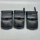 Lot Of 3 Vintage Cell Phones Cellphones Flip Phones Motorola Startac Untested