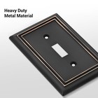 Dewenwils Toggle Wallplates  4-pack Aged Bronze Light Switch Covers  Heavy Duty